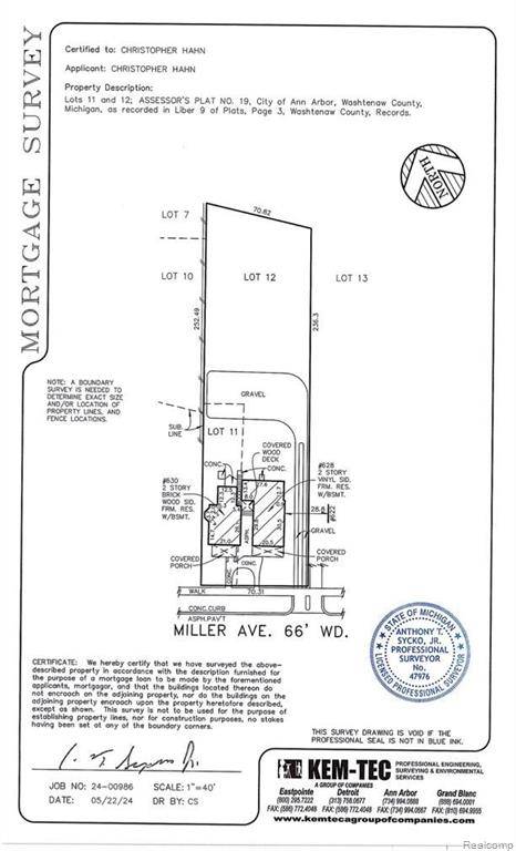 Ann Arbor, MI 48103,628 MILLER Avenue