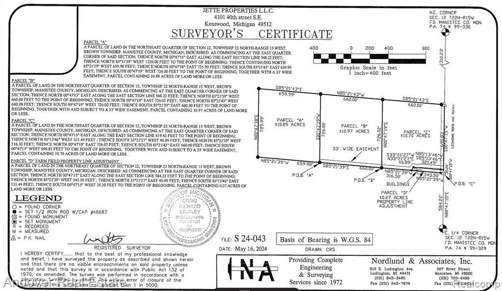 Brown Twp, MI 49619,Lecrkrone Rd  Parcel A