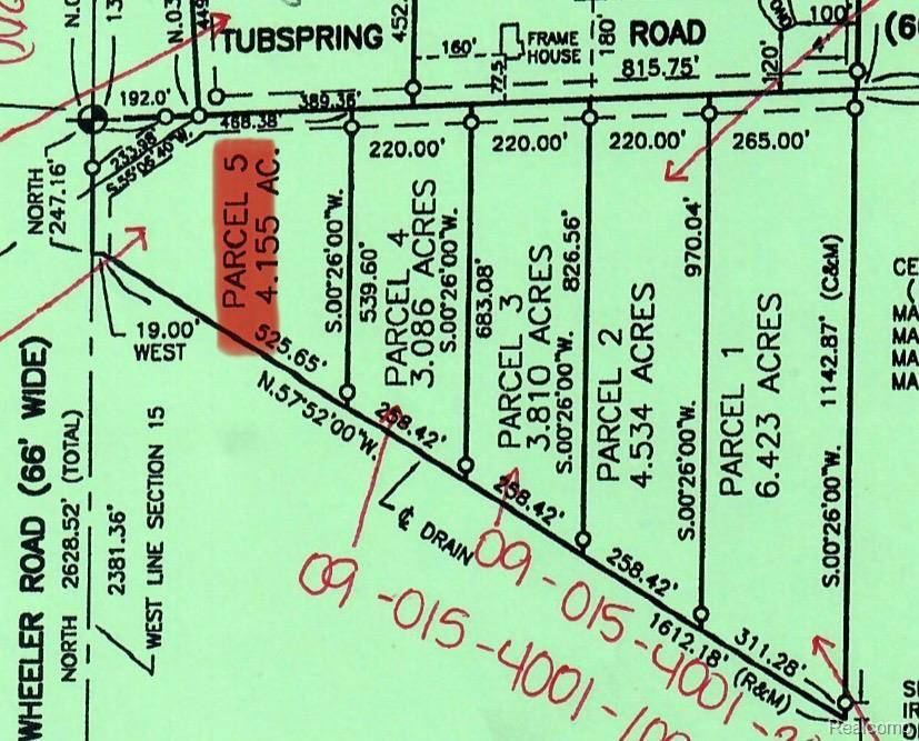 Berlin Twp, MI 48002,Parcel 5 Tubspring Road