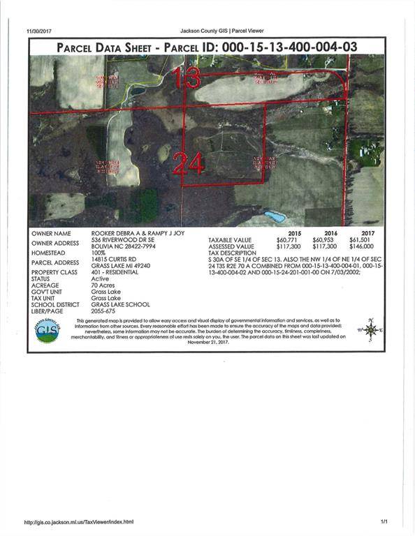 Grass Lake Twp, MI 49240,14815 Curtis Road