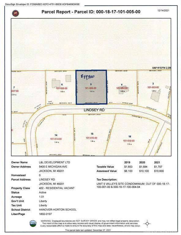 Liberty Twp-jackson, MI 49201,0 Lindsey Unit 5 Road