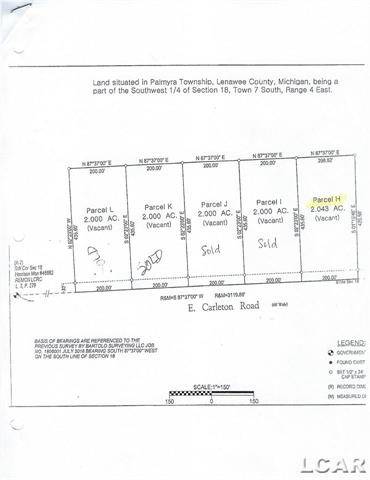 Palmyra Twp, MI 49221,3000 Blk E Carleton Rd Parcel H