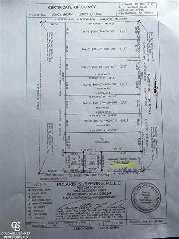 Lenox Twp, MI 48048,00 30 MILE RD. PARCEL J.