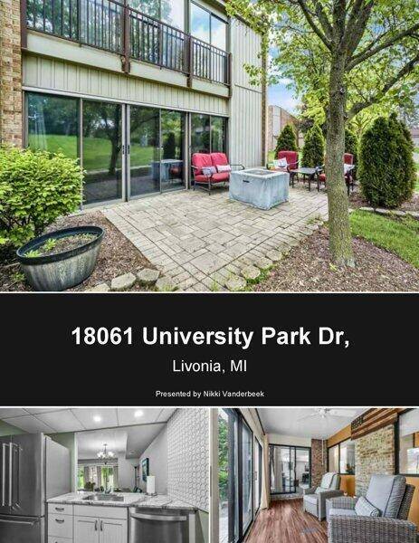 Livonia, MI 48152,18061 University Park Drive 46
