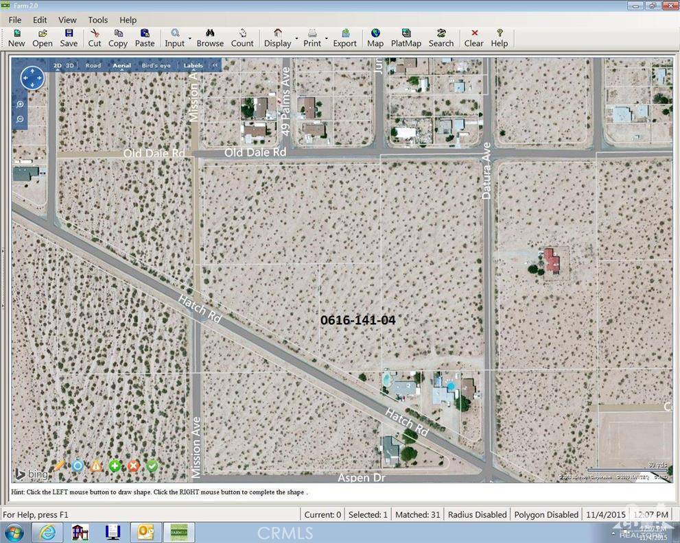 29 Palms, CA 92277,0 Hatch And Datura RD