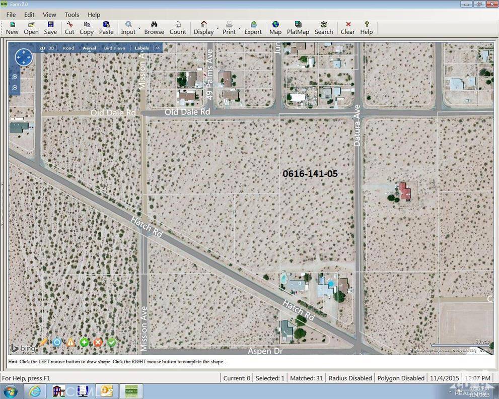 29 Palms, CA 92277,0 Old Dale And Datura RD