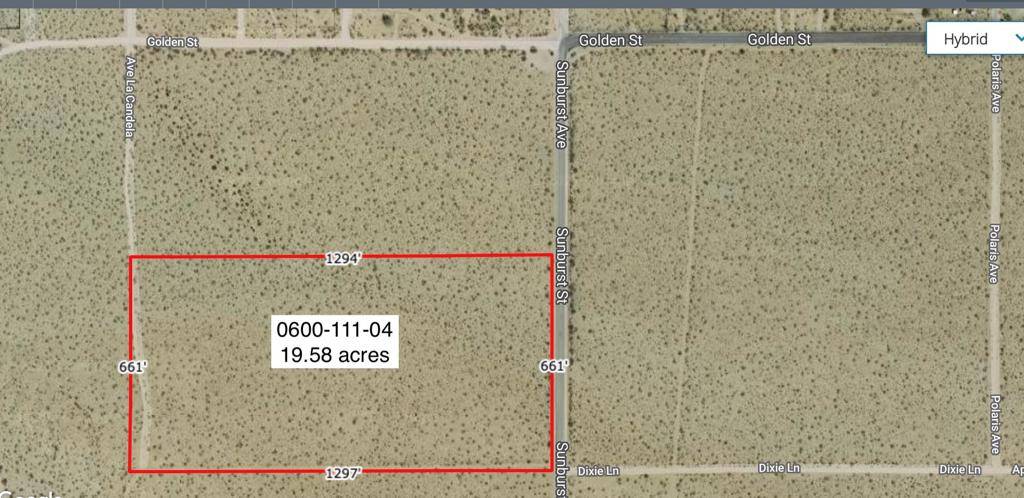 Joshua Tree, CA 92252,19 .58 Acres Sunburst Near Golden