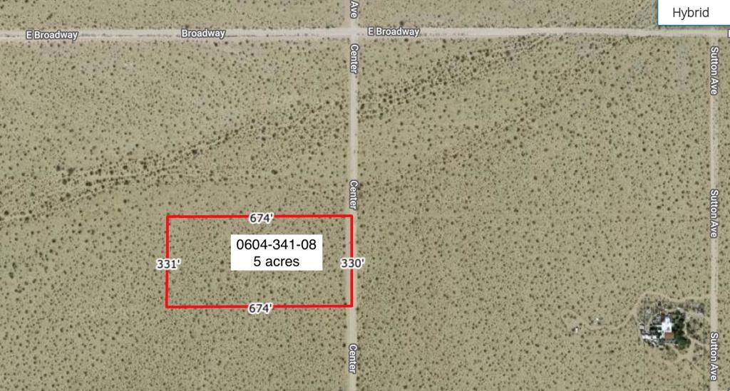 Joshua Tree, CA 92252,5 Acres On Center Near Broadway ST