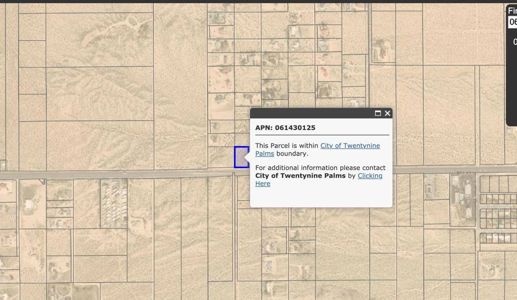 29 Palms, CA 92277,1 Acre On Hwy 62 Near El Camino RD