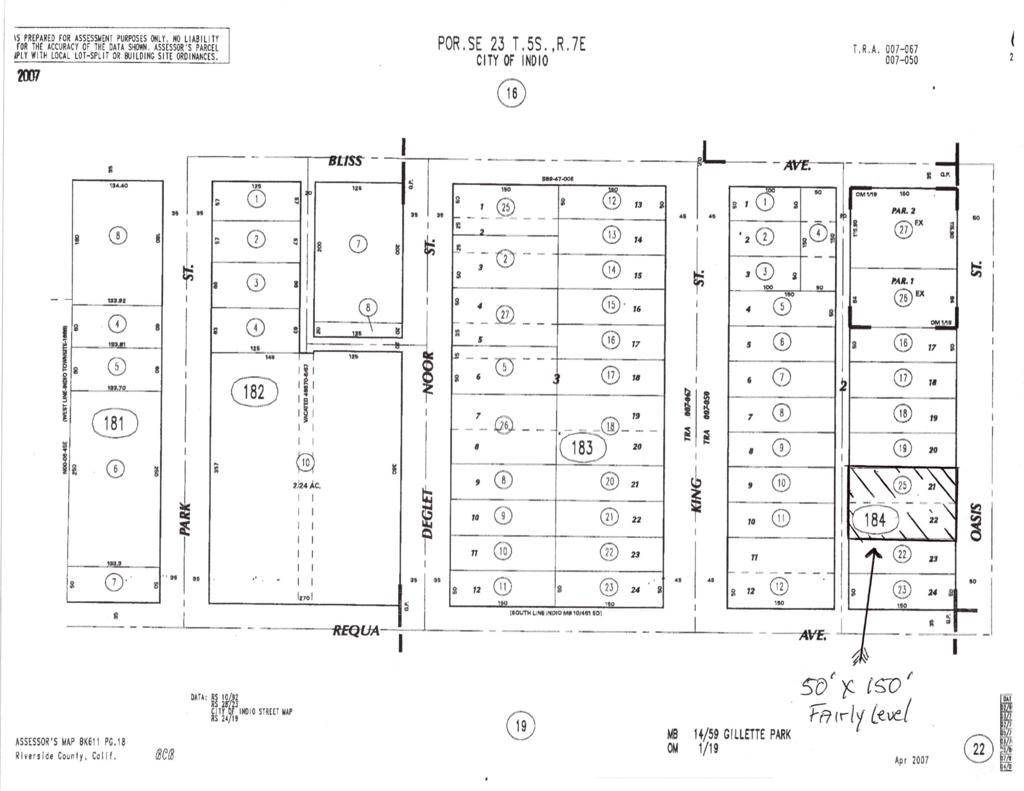 Indio, CA 92201,Lot 21&22 Oasis ST