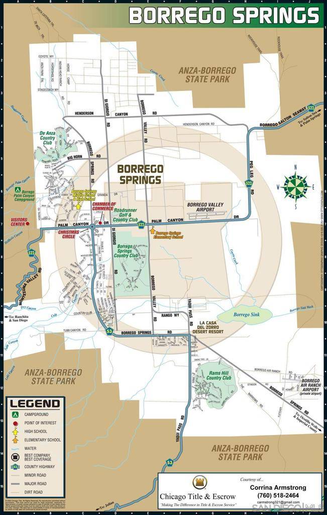 Borrego Springs, CA 92004,0 Palm Canyon Dr.