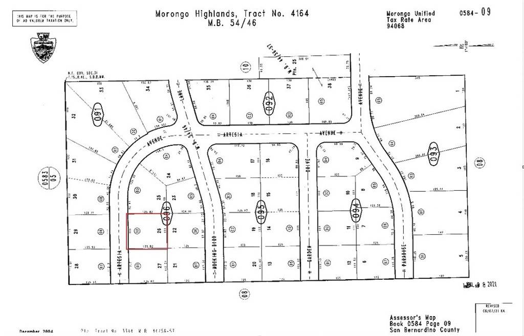 Morongo Valley, CA 92256,0 Artesia AVE