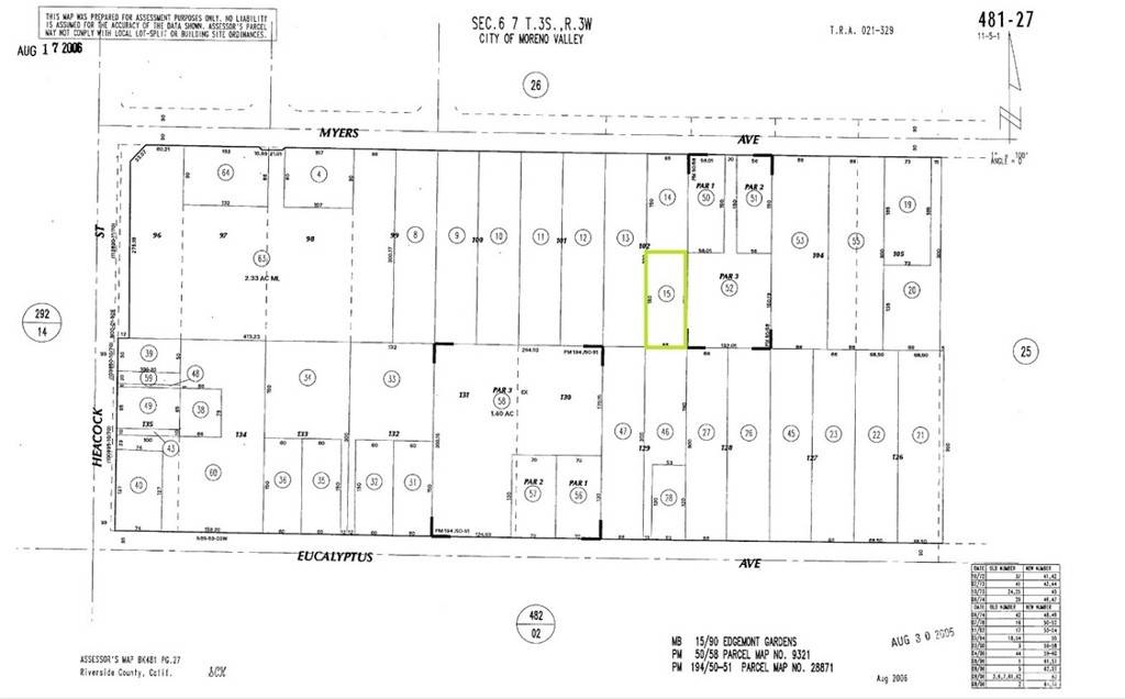 Moreno Valley, CA 92553,4812700 15 Myers AVE