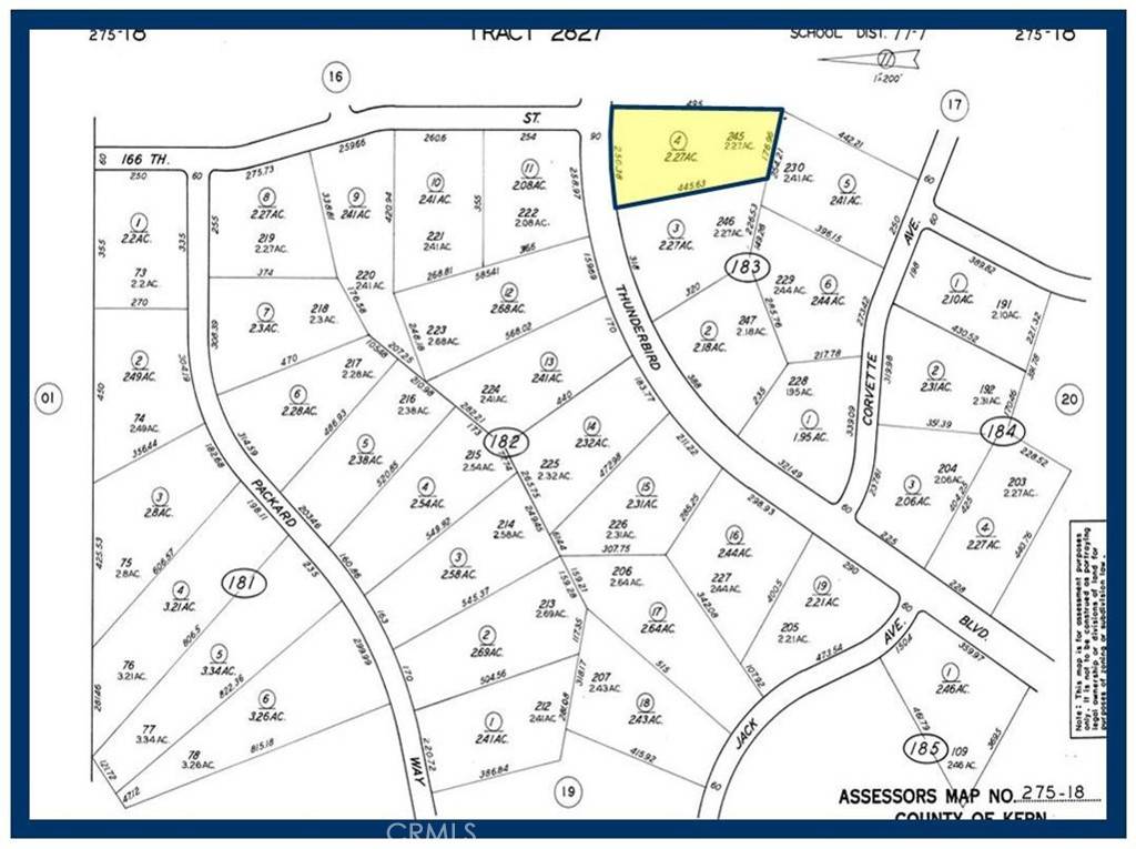 California City, CA 93505,245 LOT Thunderbird BLVD