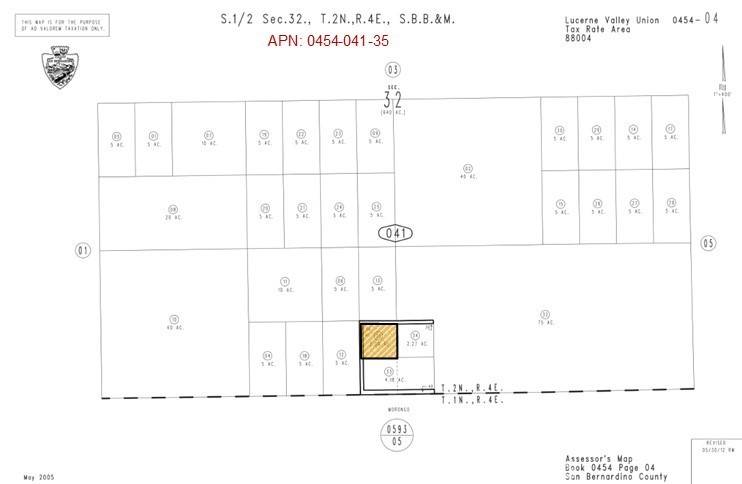 Pioneertown, CA 92268,2 AC Near Burns Canyon RD