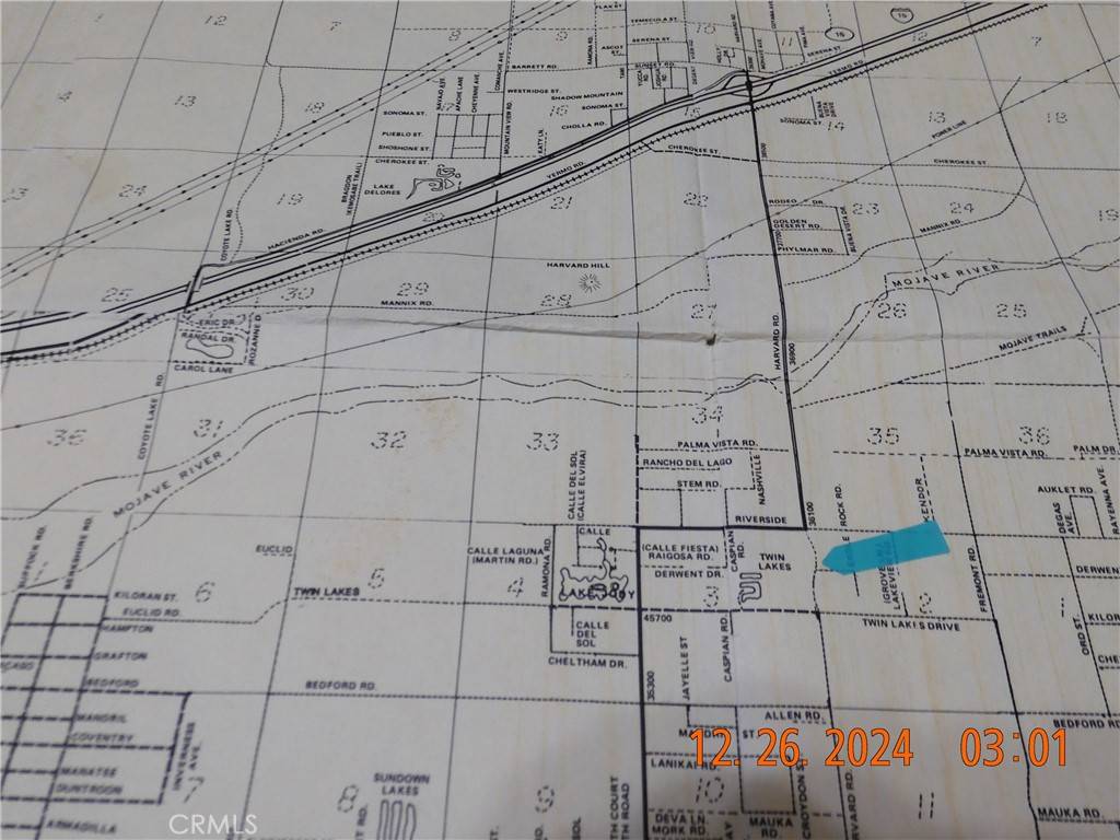 Newberry Springs, CA 92365,0 Harvard RD