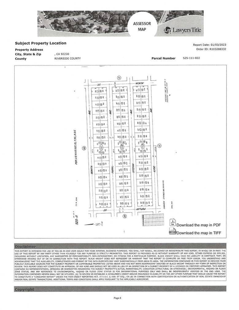 Cabazon, CA 92230,0 none