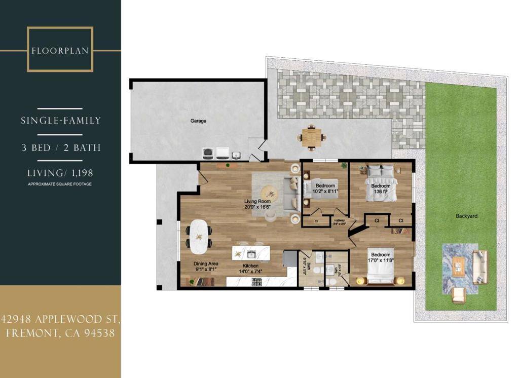 Fremont, CA 94538,42948 Applewood ST