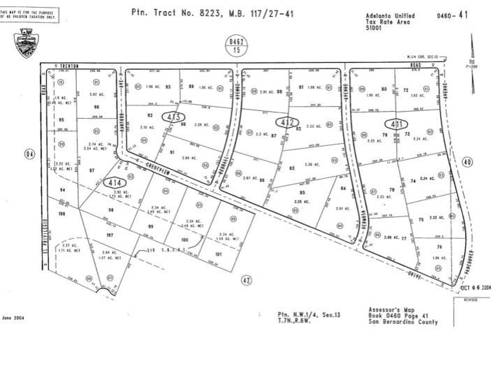 Adelanto, CA 51001,8223 Tract 0460411080000 APN