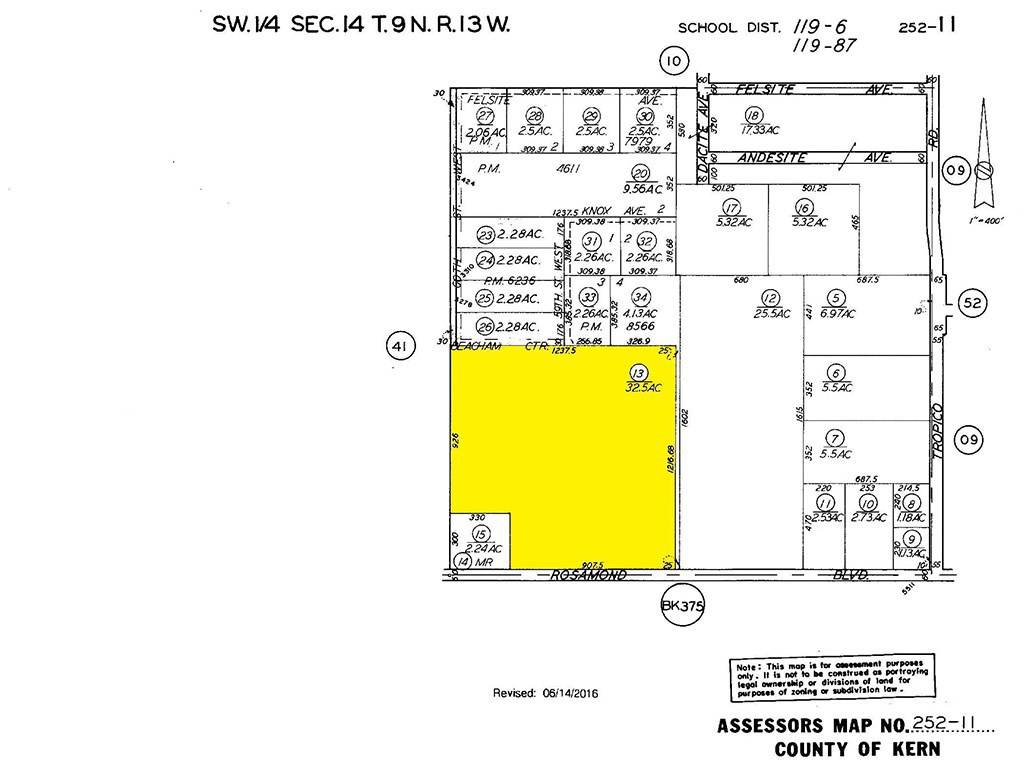 Rosamond, CA 93560,60 St. West & Rosamond BLVD