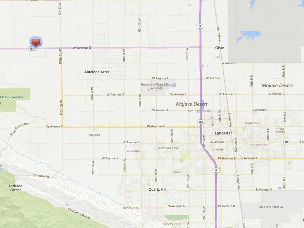 Antelope Acres, CA 93536,126 St. W and Ave. D