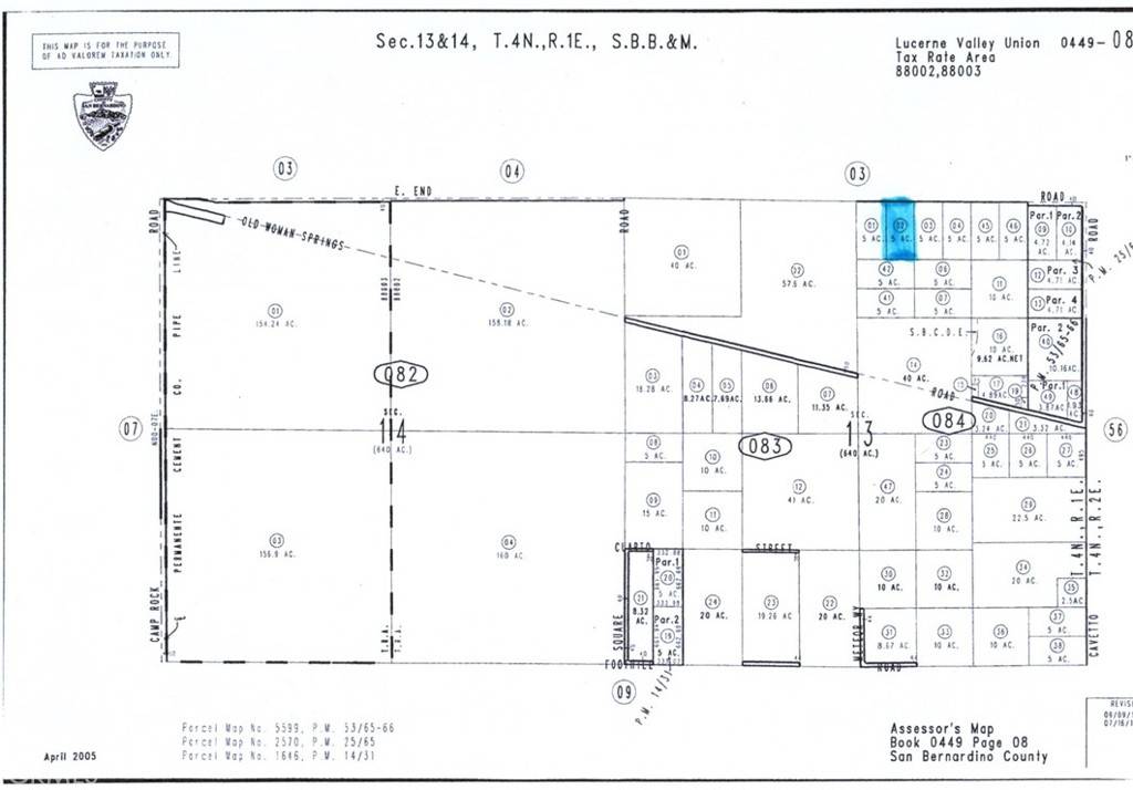 Lucerne Valley, CA 92356,0 E End RD