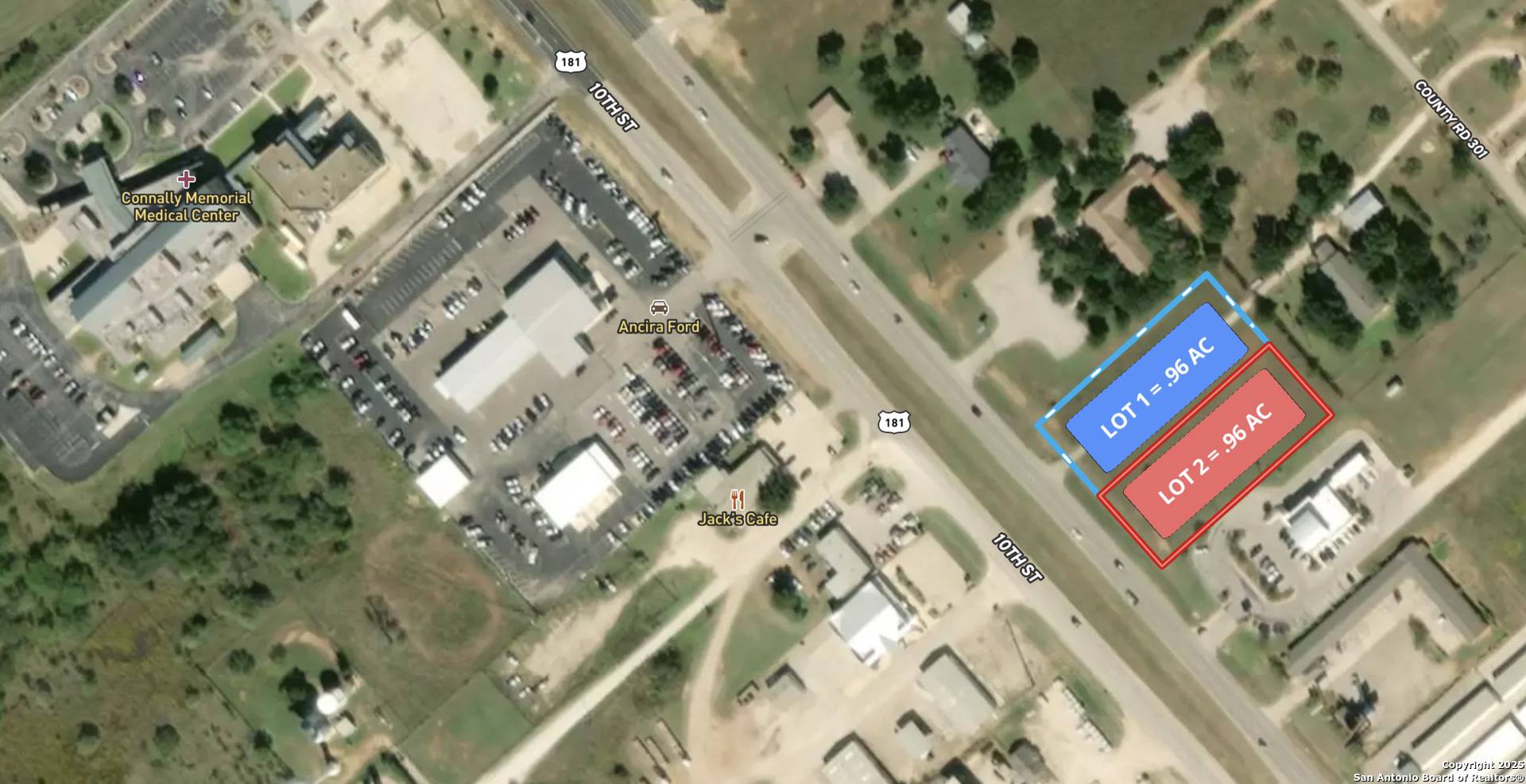 Floresville, TX 78114,.96 AC LOT 2 US Hwy 181