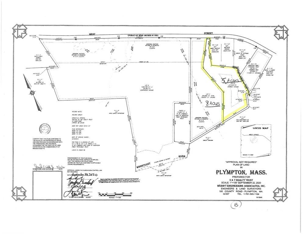 Plympton, MA 02367,Lot B West St.