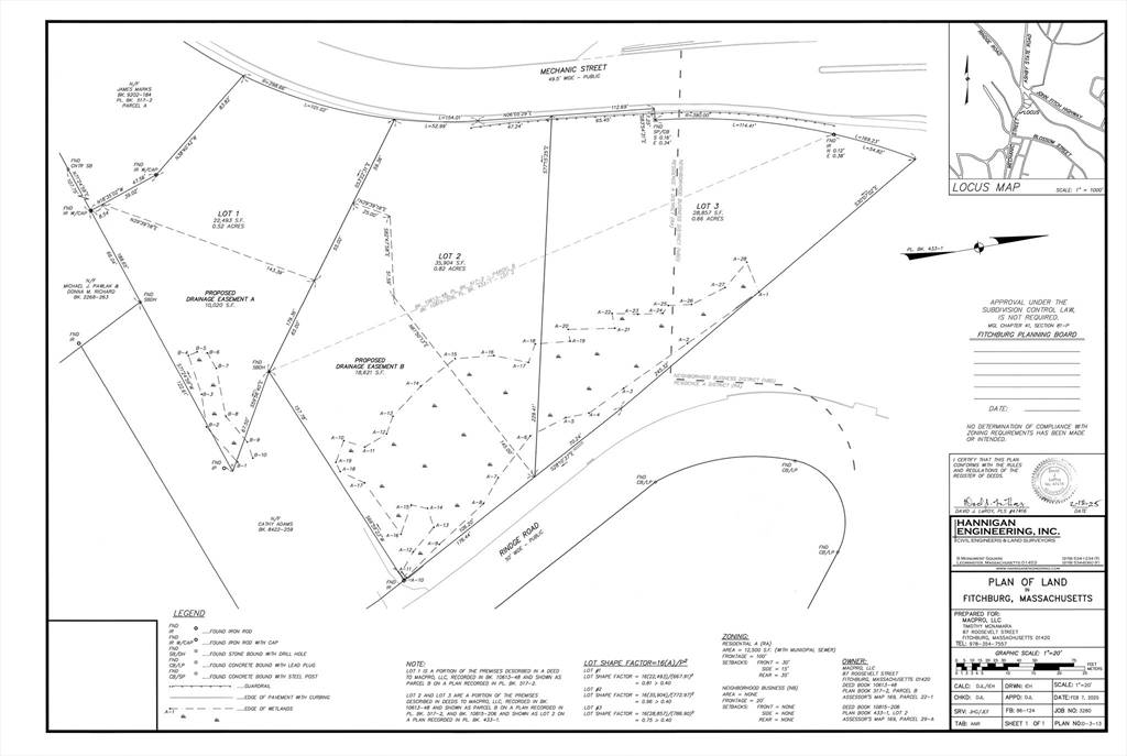 Fitchburg, MA 01420,Lots 1-3 Mechanic Street