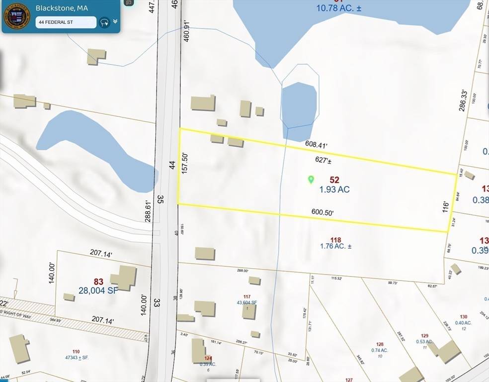 Blackstone, MA 01504,44 Federal Street