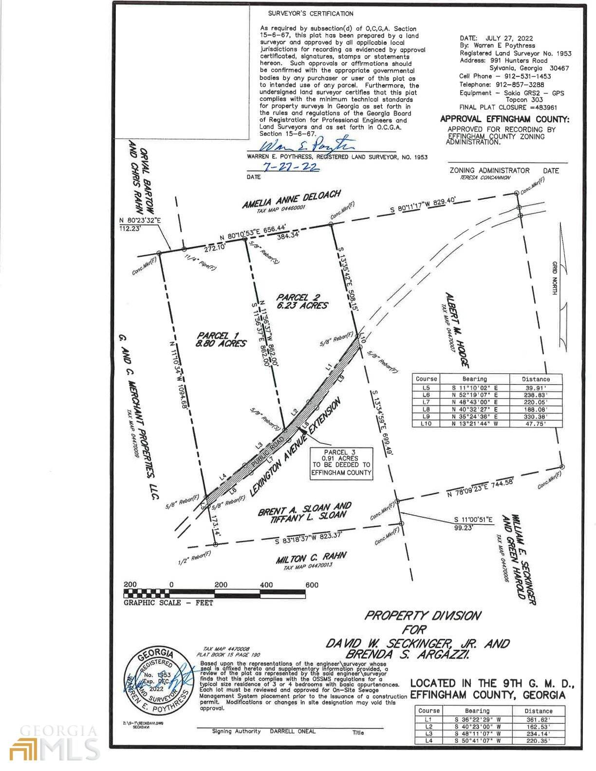 Rincon, GA 31326,0-PARCEL 2 Lexington Avenue EXT