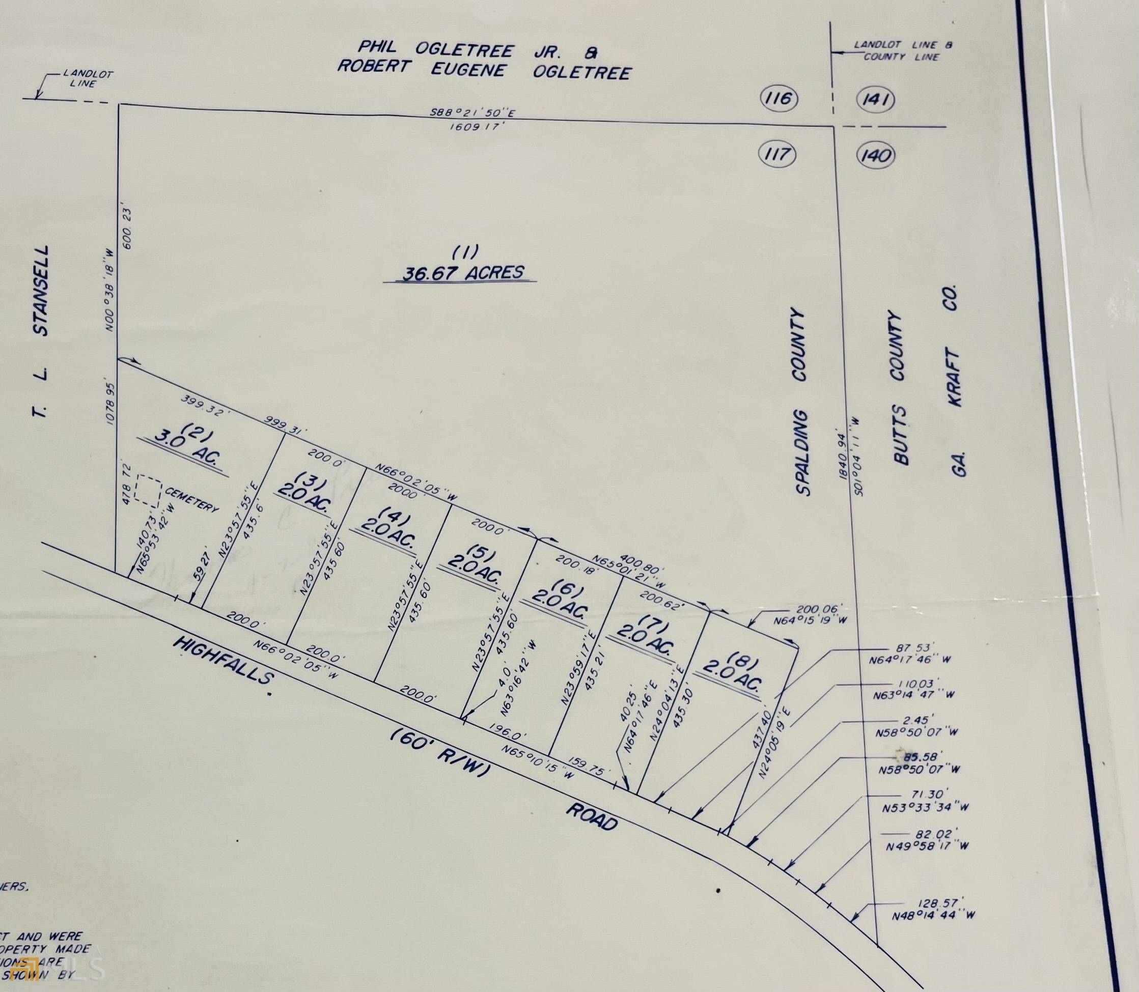 Griffin, GA 30224,36 ACRES High Falls RD