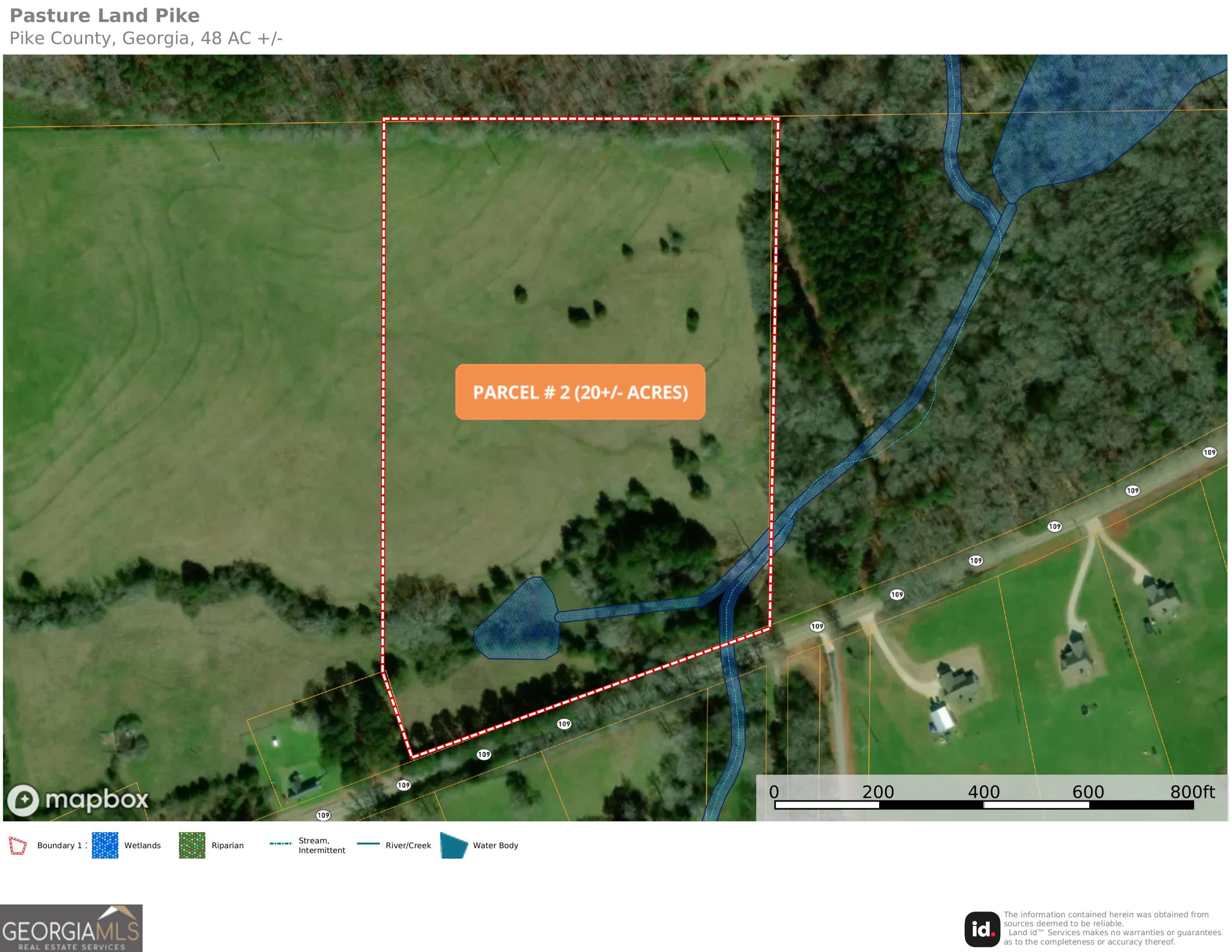 Meansville, GA 30256,PARCEL #2 Highway 109 #20 ACRES