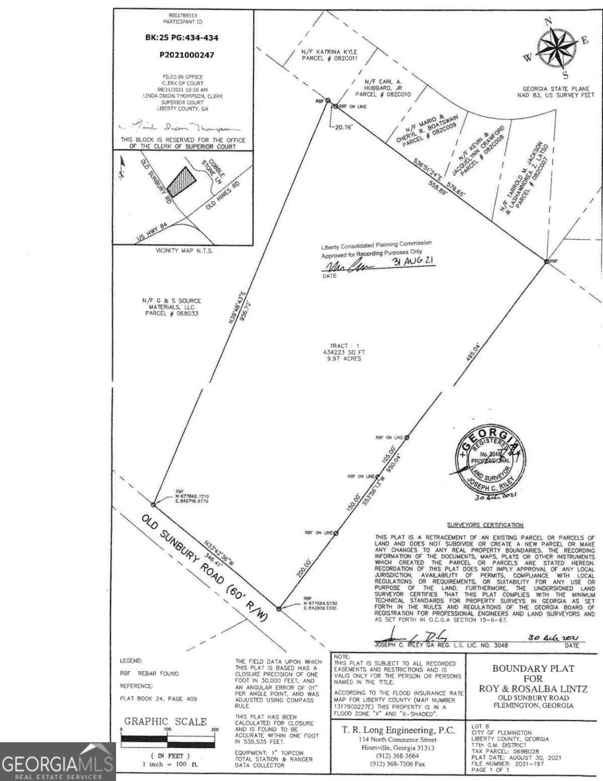 Hinesville, GA 31313,9.81 AC Old Sunbury RD