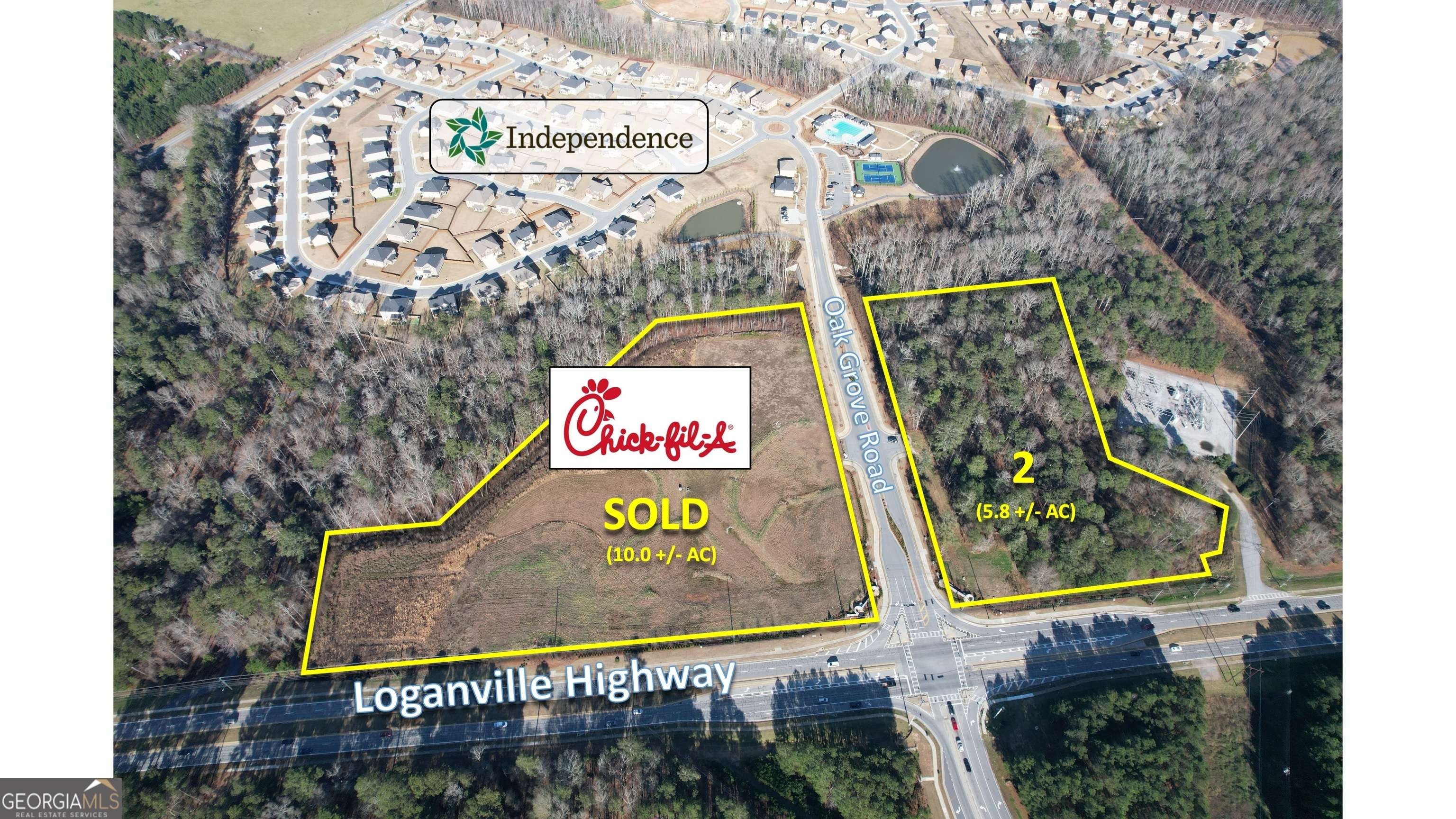 Loganville, GA 30052,0 Loganville Highway #LOT 2 (5.8 AC)