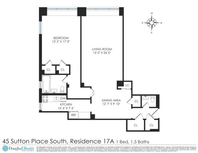 Manhattan, NY 10022,45 SUTTON Place S #17A