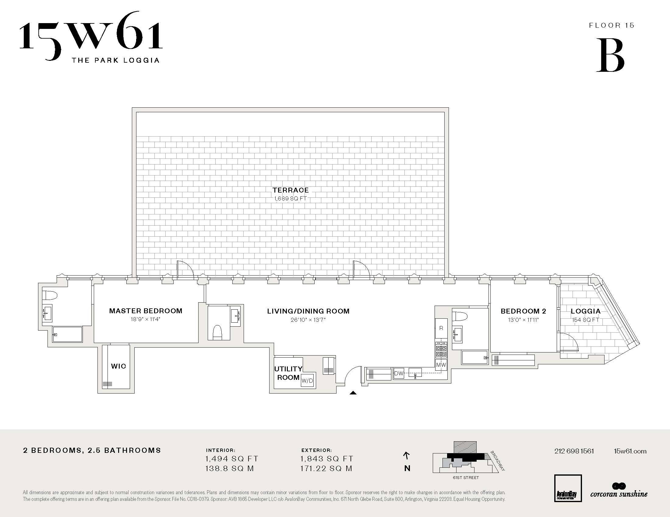 Manhattan, NY 10023,15 W 61ST Street #15B