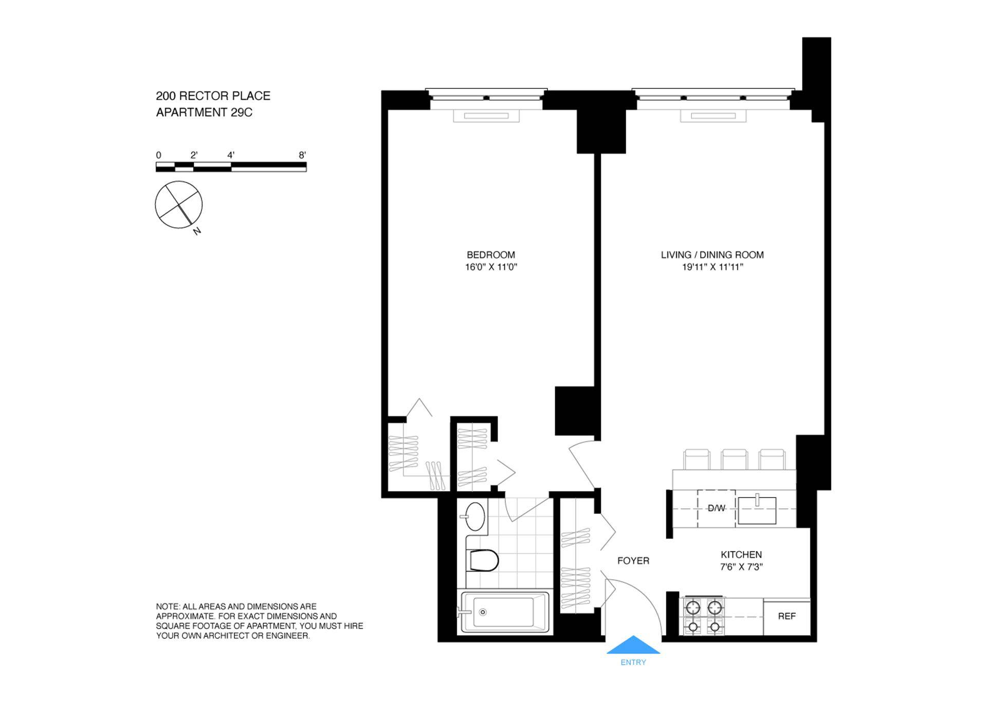 Manhattan, NY 10280,200 RECTOR Place #29C