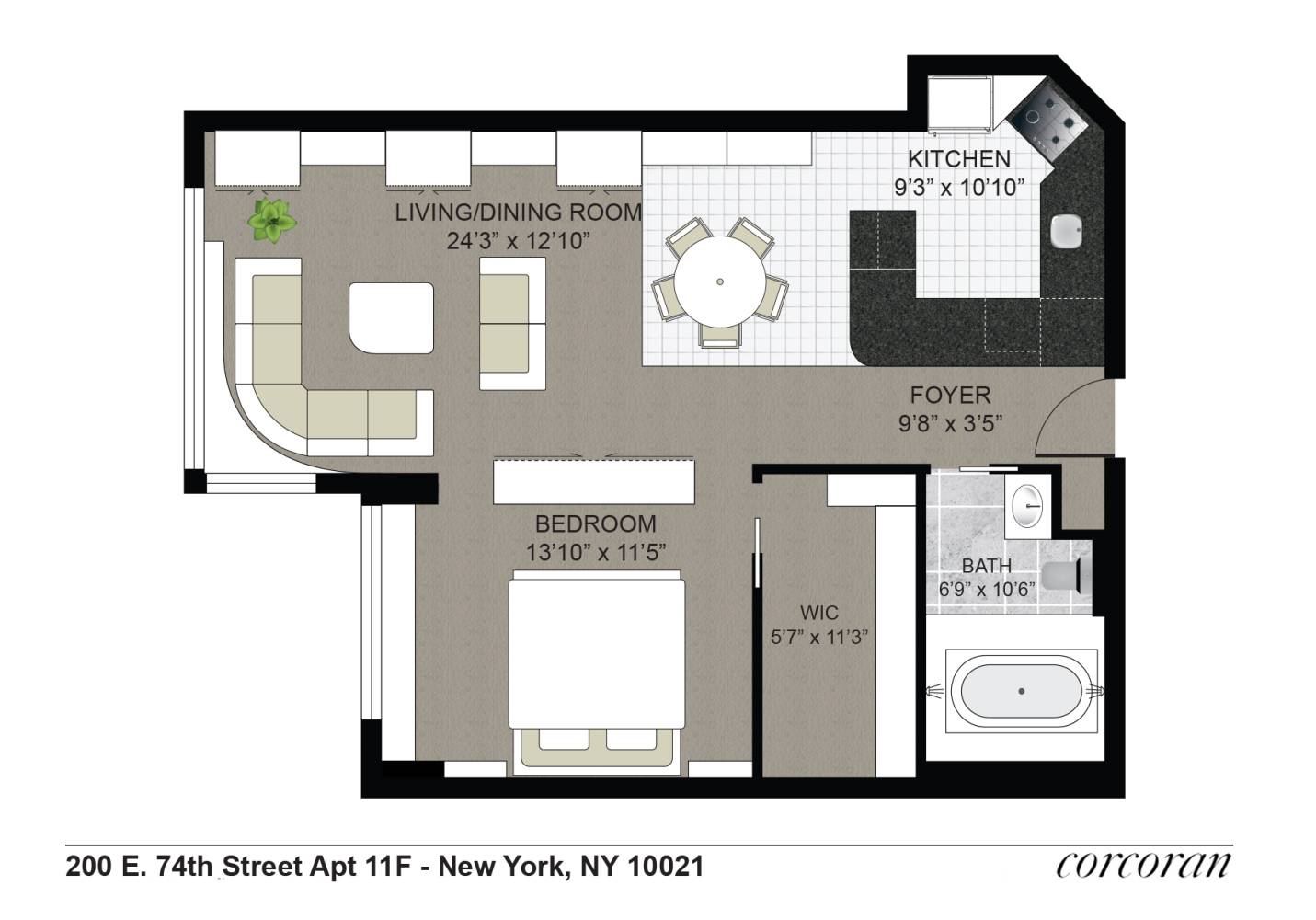 Manhattan, NY 10021,200 E 74TH Street #11F
