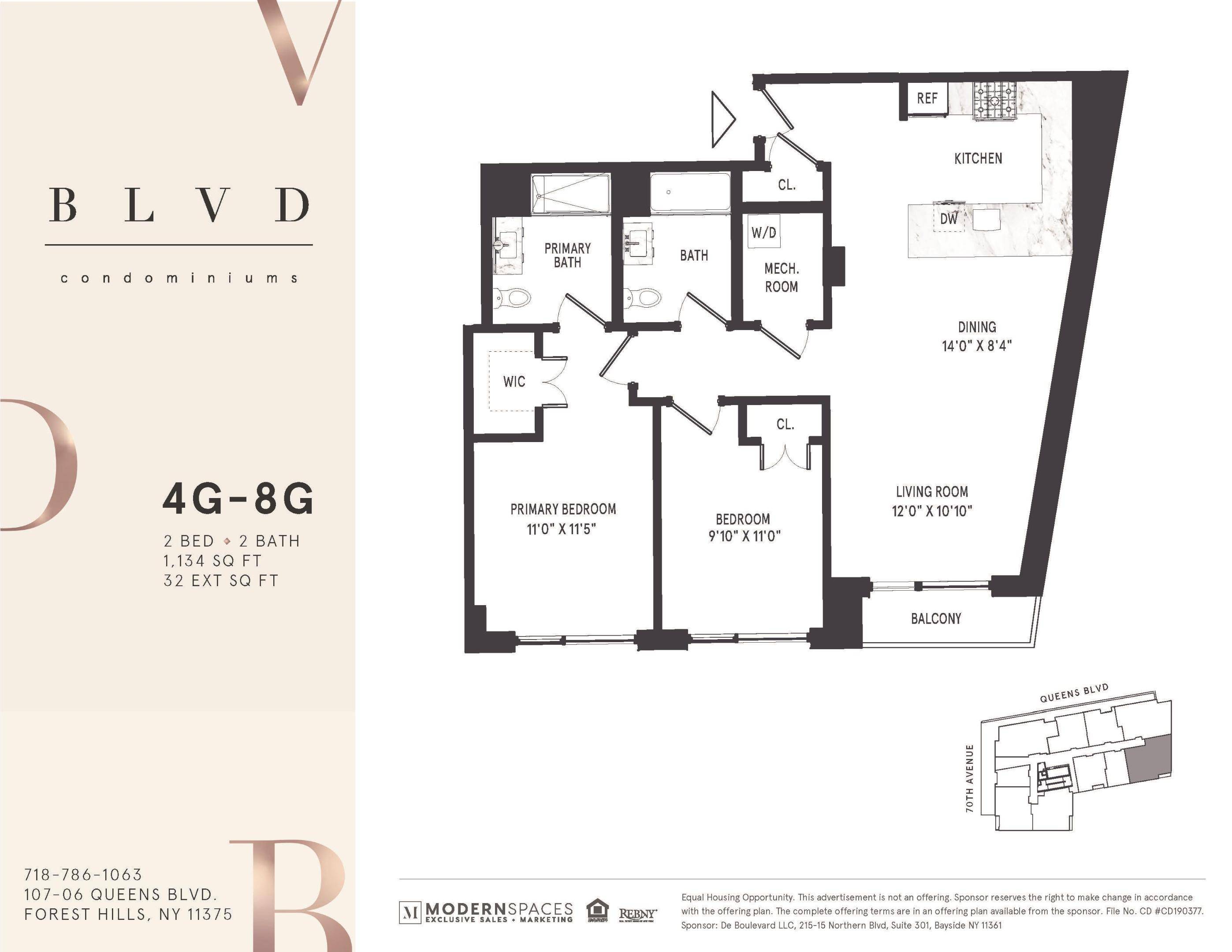 Queens, NY 11375,107-06 Queens Boulevard #5-G