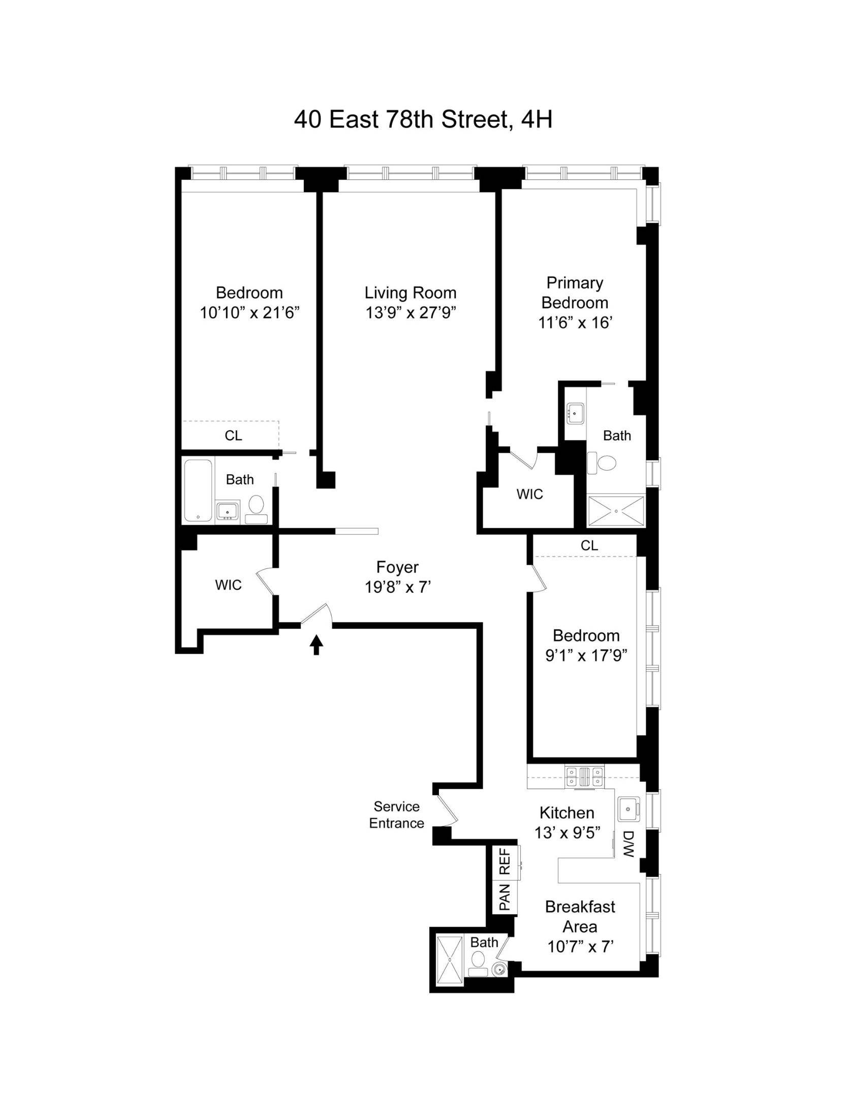 Manhattan, NY 10021,40 E 78TH Street #4H