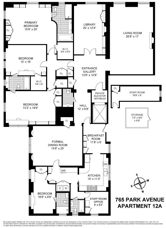 Manhattan, NY 10021,765 PARK Avenue #12A