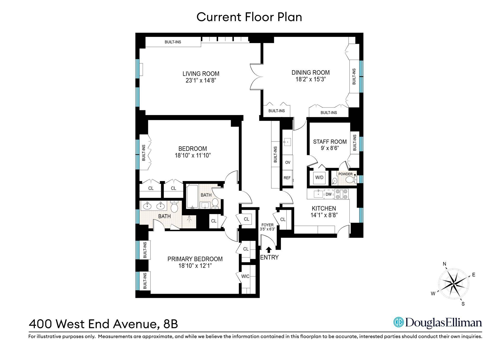Manhattan, NY 10024,400 W END Avenue #8B