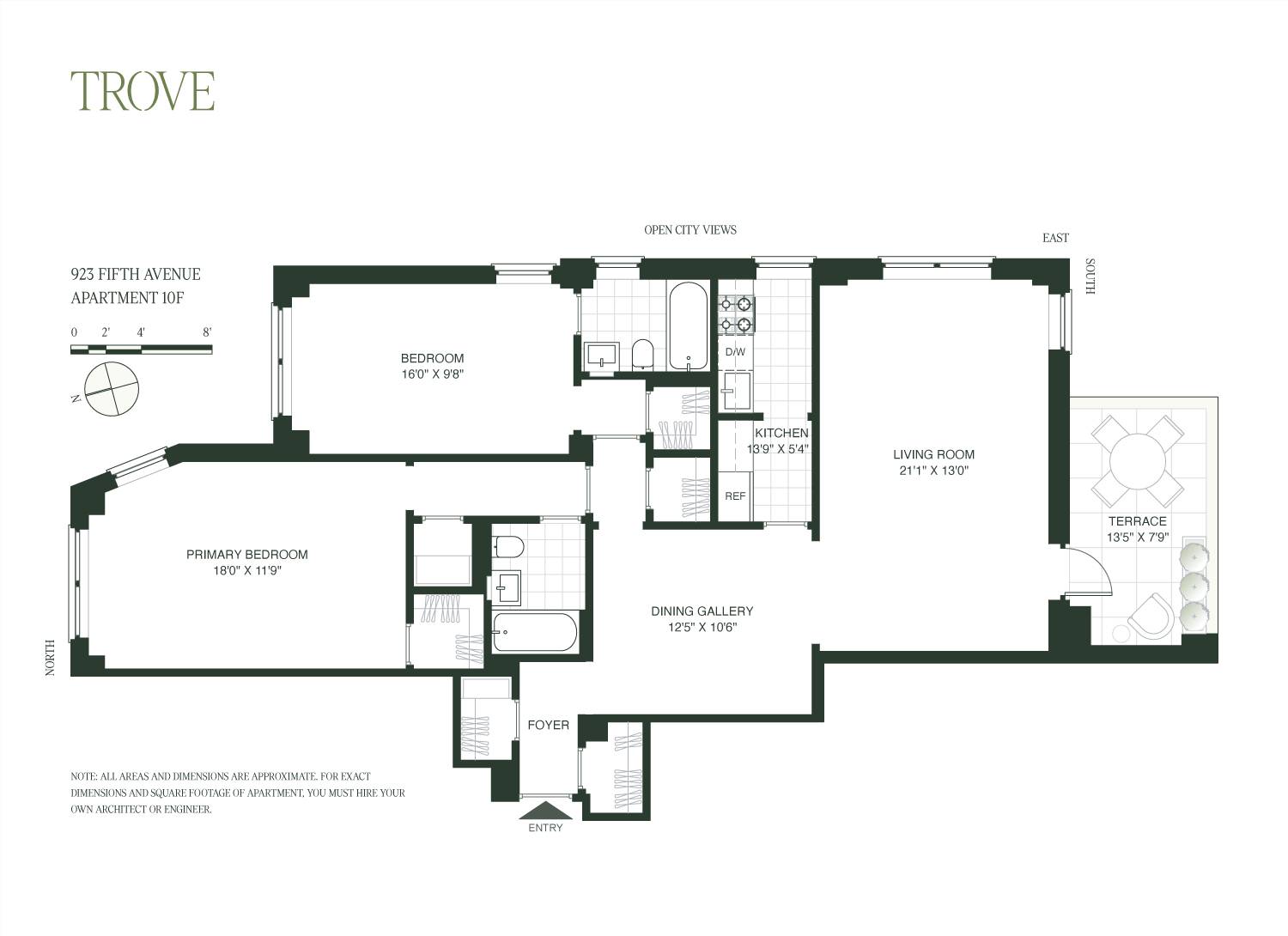 Manhattan, NY 10021,923 5th Avenue #10F