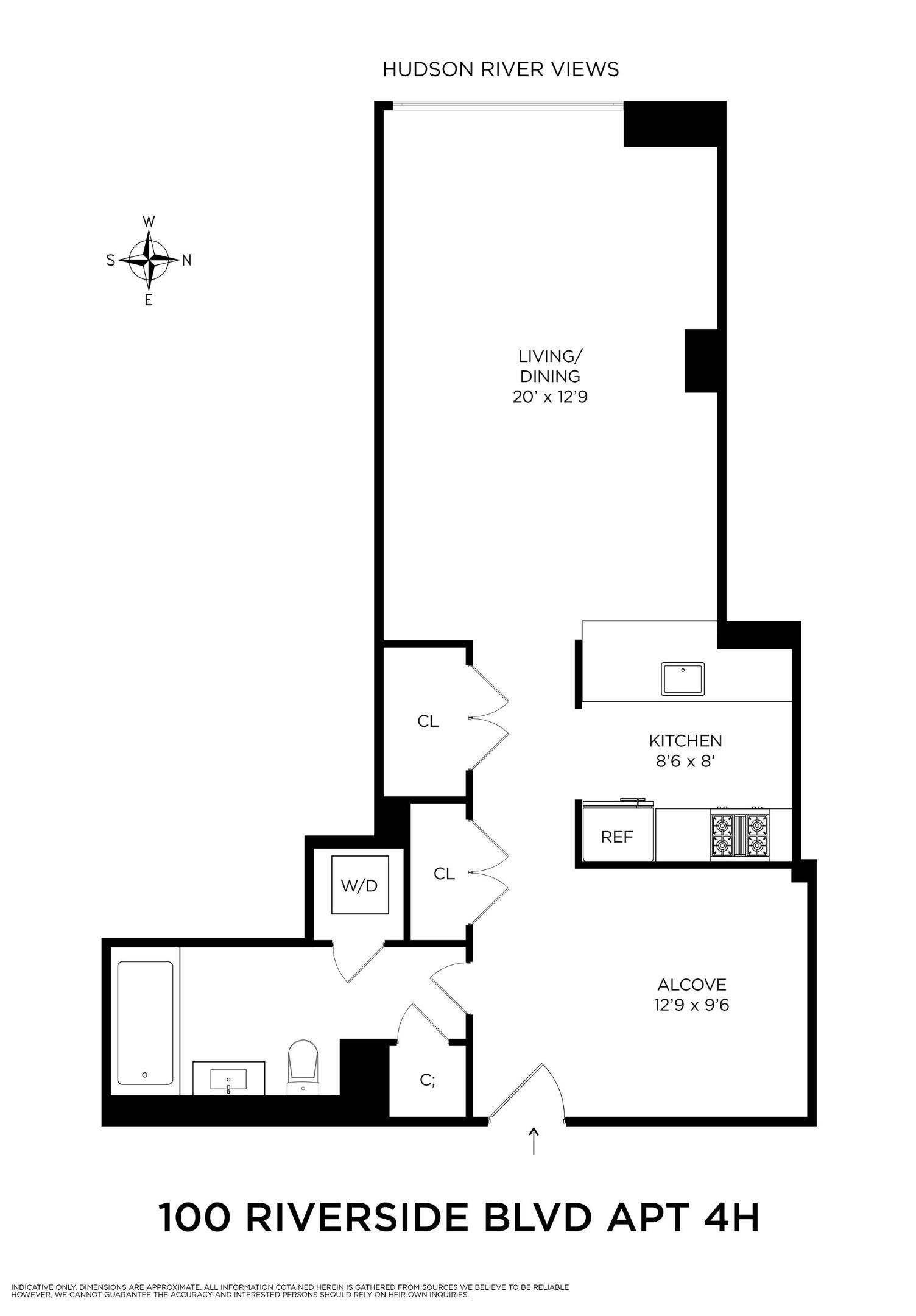 Manhattan, NY 10069,100 RIVERSIDE Boulevard #4H