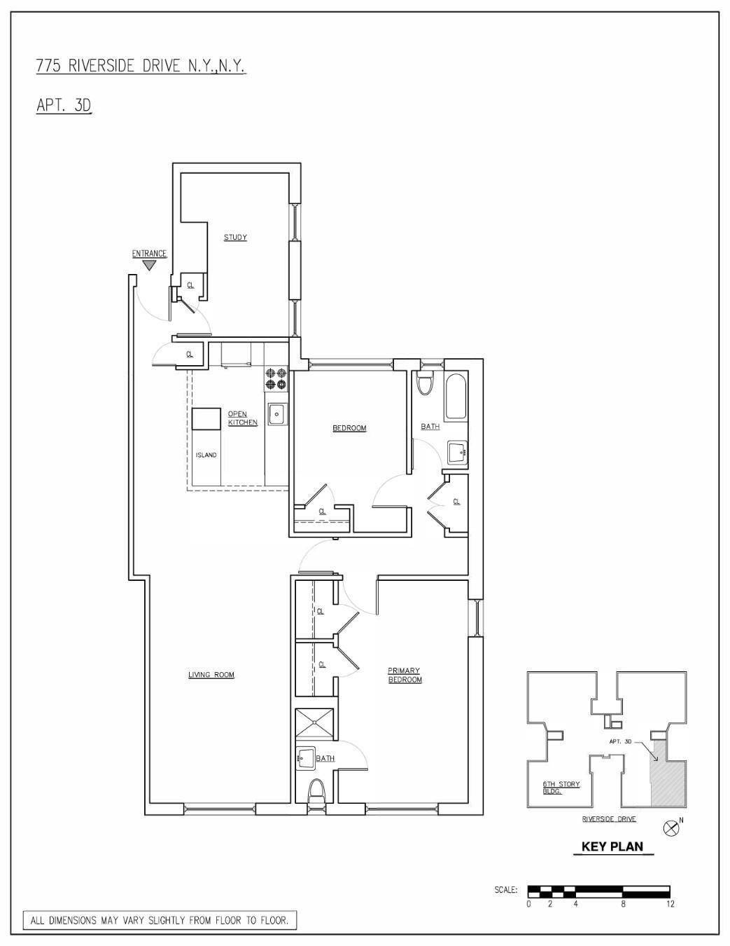 Manhattan, NY 10032,775 Riverside Drive #3D