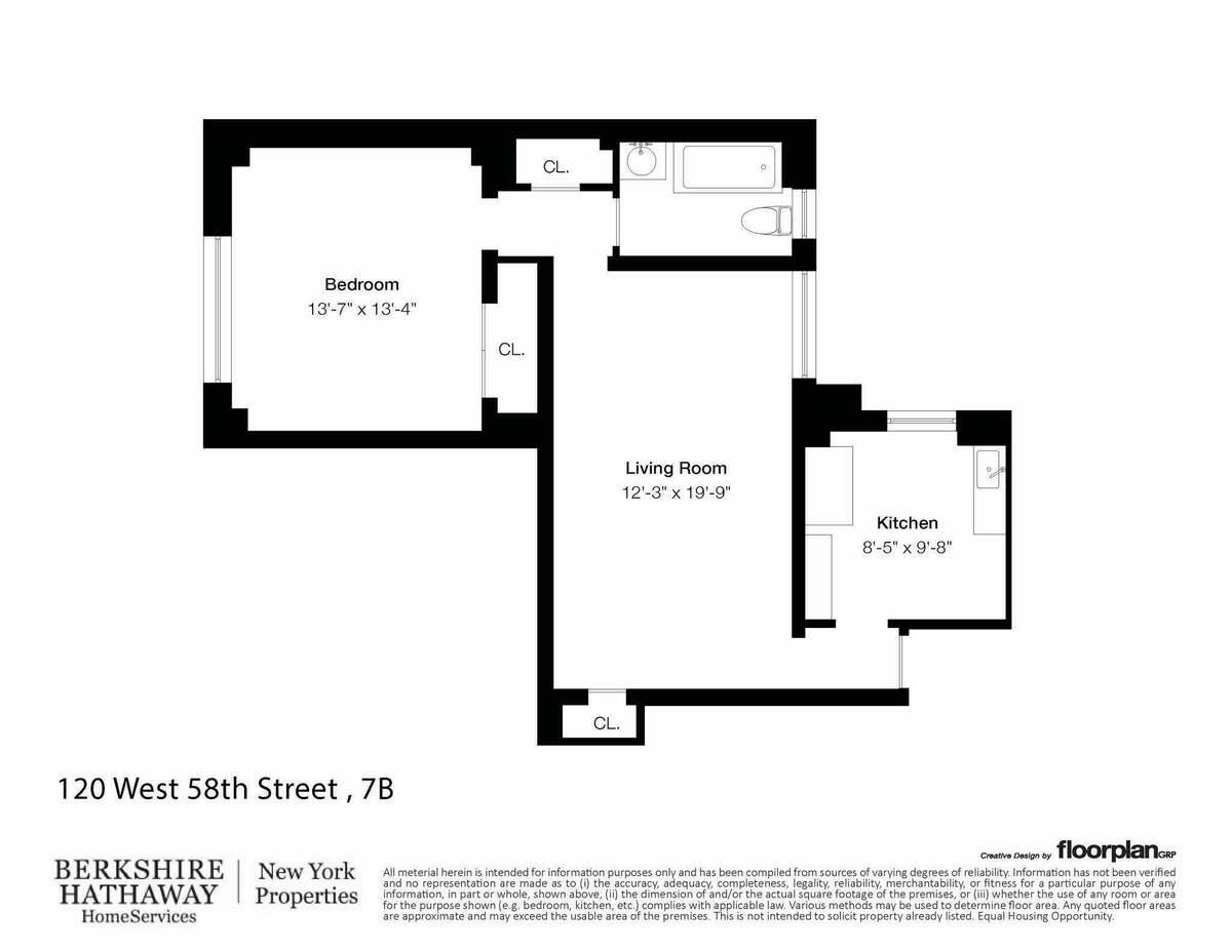 Manhattan, NY 10019,120 W 58TH Street #7B