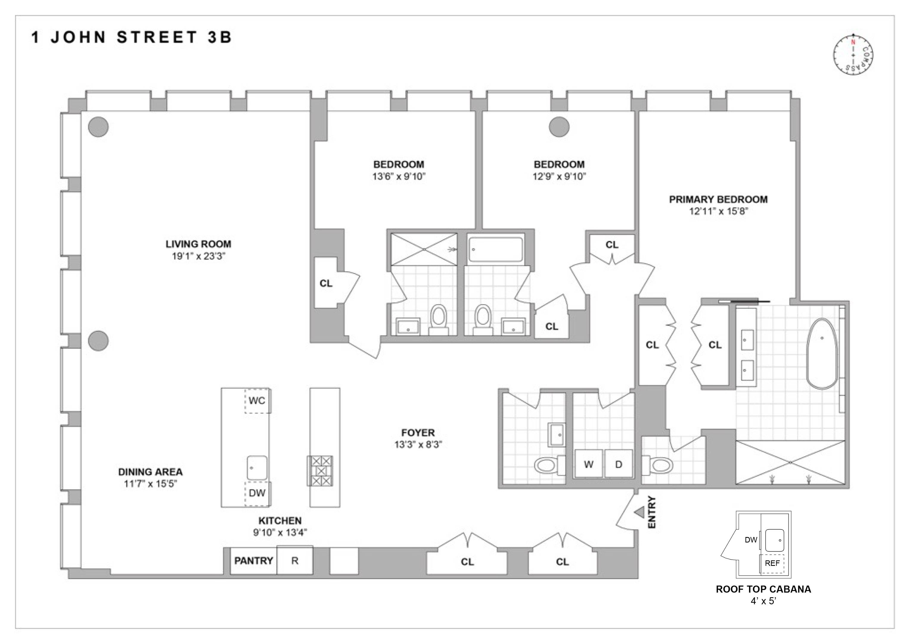 Brooklyn, NY 11201,1 John Street #3B