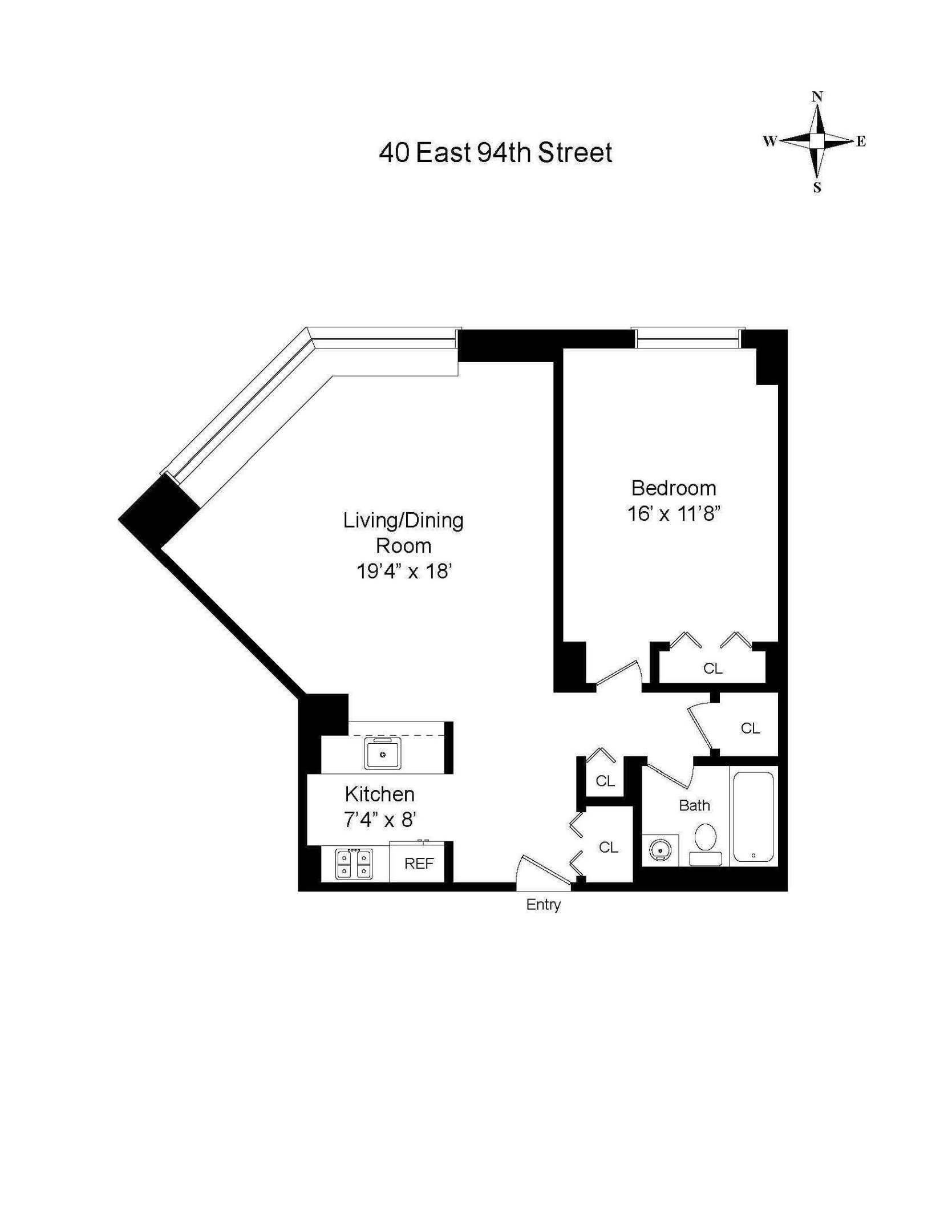 Manhattan, NY 10128,40 E 94th Street #3D