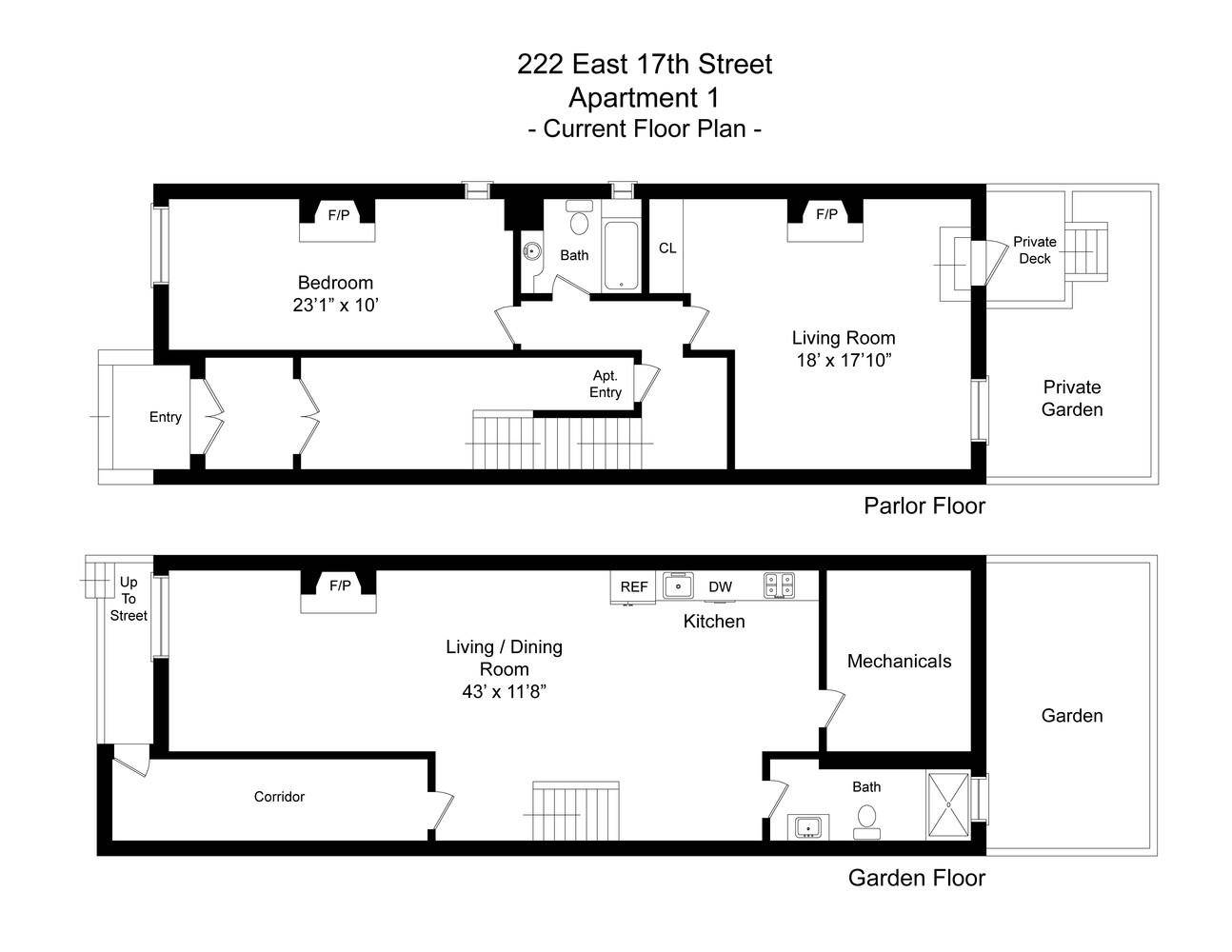 Manhattan, NY 10003,222 E 17TH Street #GARDEN